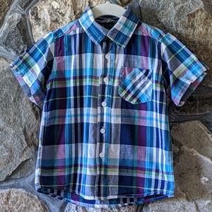 Children's Place Plaid Button Up